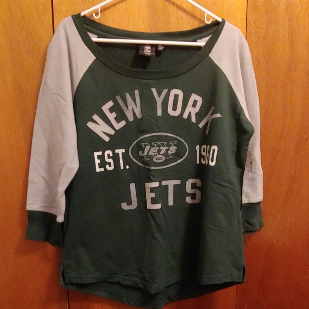 Jets 3/4 sleeve sweatshirt